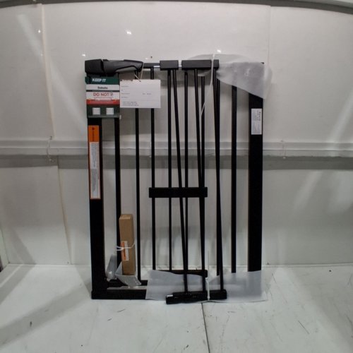 BABELIO PRESSURE MOUNTED METAL BABY GATE - 30" X 29"- 48" - BLACK (MODEL: CB-M-101) image 2
