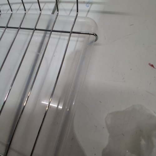 MULTIFUNCTIONAL S-SHAPED DISH DRYING RACK - 16" X 15" X 10" - SILVER image 6