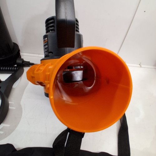 WORX ELECTRIC CODRED LEAF BLOWER AND VACUUM - 120V 12A 160/250 MPH 400 CFM - BLACK/ORANGE (MODEL: WG518) image 2