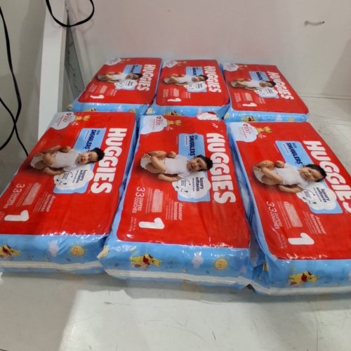 198PK HUGGIES LITTLE SNUGGLERS LUXURY SOFTNESS DISPOSABLE BABY DIAPERS - SIZE 1 image 2