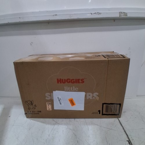 198PK HUGGIES LITTLE SNUGGLERS LUXURY SOFTNESS DISPOSABLE BABY DIAPERS - SIZE 1 image 4