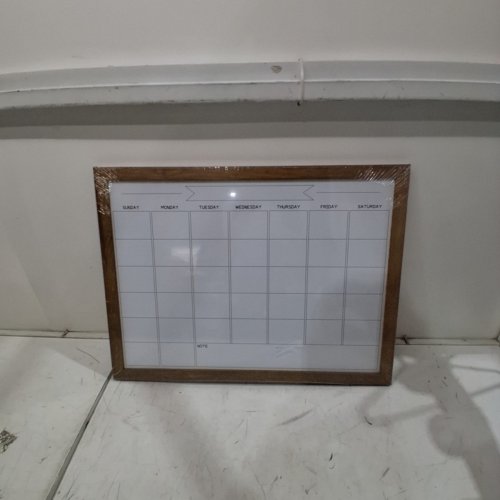 MONTHLY MAGNETIC SURFACE CALENDAR DRY ERASE WHITEBOARD - 16" X 13" - BROWN (MODEL: image 3