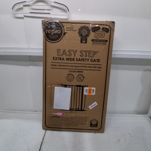REGALO EASY STEP EXTRA WIDE BABY GATE - 30" X 29"-49" - WHITE (MODEL: 1164 EW DS) image 4