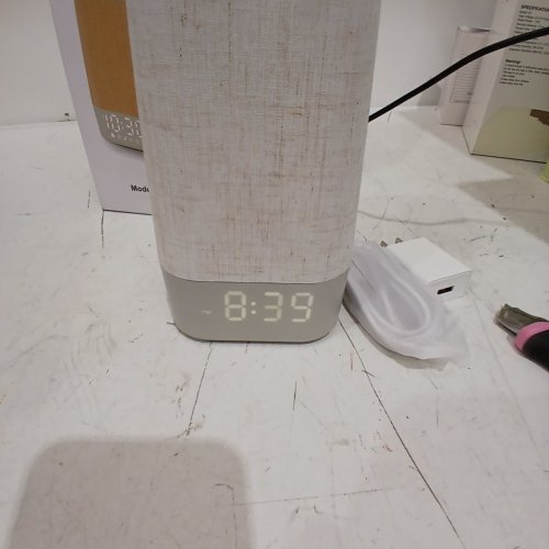 SUNRISE ALARM CLOCK - WHITE LINEN (MODEL: SM-02) image 2