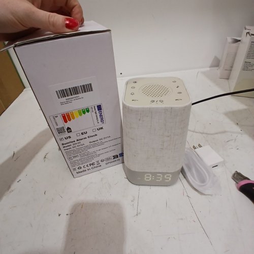 SUNRISE ALARM CLOCK - WHITE LINEN (MODEL: SM-02) image 3