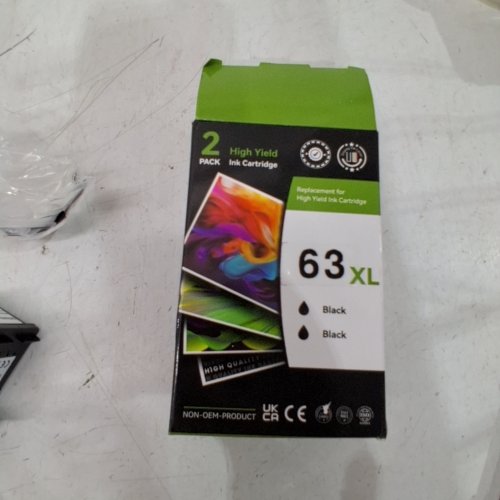 2PK PRINTER INK FOR 63 INK CARTRIDGES - 63XL - BLACK image 2