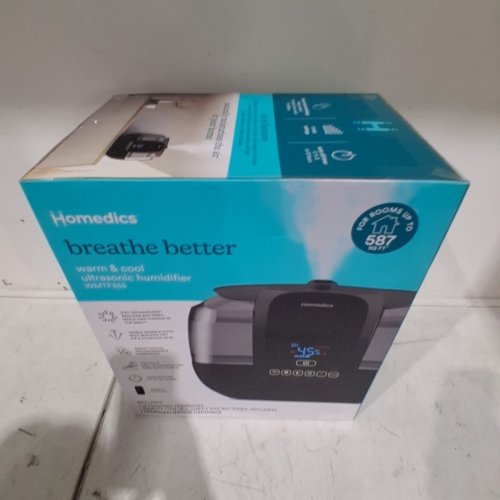HOMEDICS TOP FILL WARM MIST MEDIUM ROOM TABLETOP HUMITIFIER - 587 SQ. FT. - BLACK (MODEL:WMTF355) image 2