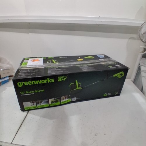 GREENWORKS PRO CORDLESS SNOW SHOVEL *TOOL ONLY* - 24V - 12" - GREEN (MODEL: SS24L00) image 5