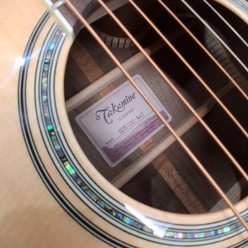 TAKAMINE DREADNOUGHT CUTAWAY ACOUSTIC-ELECTRIC GUITAR - RIGHT-HANDED - NATURAL (MODEL: GN51CE-NAT) image 3