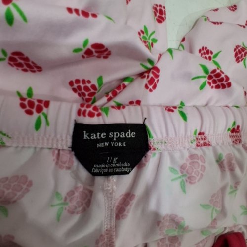 WOMEN'S KATE SPADE PAJAMA PANTS - LARGE - PINK / RED RASPBERRY (STYLE: 1969524) image 2