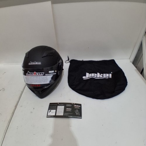 ADULTS UNISEX JIEKAI MODULAR MOTORCYCLE/MOTOCROSS HELMET - FLIP UP ABS VISOR - XL - MATTE BLACK (MODEL: JK-902) image 2