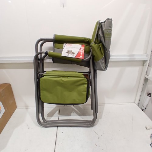COLEMAN DIRECTORS XL CAMP CHAIR WITH COOLER - 350LBS CAP - 21" X 16" X 21" - GREEN/GREY image 2