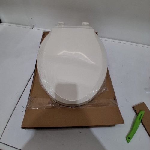 GARVEE SOFT CLOSE ELONGATED TOILET SEAT - 18.8" - BISCUIT (MODEL: PHO_0R8L7DG8) image 2