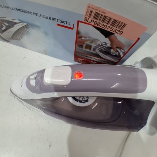 T-FAL VIRTUO 30 STEAM IRON WITH RETRACTABLE CORD - 1500W - VIOLET/WHITE (MODEL: FV2C80U0) image 2