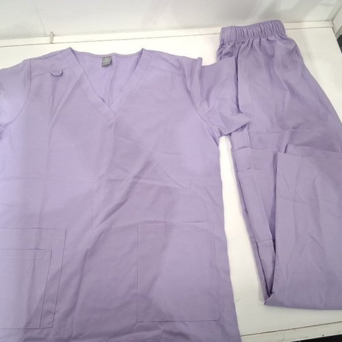 2PC HZMNOI SCRUB SET - MEDIUM - LAVENDER PURPLE image 2