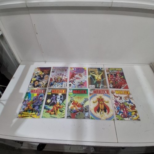 10 ASSTD MARVEL COMIC BOOKS - WARLOCK #2,3,4,5,6, X-FACTOR ANNUAL #1, DARKHOLD #1, DEATH'S HEAD II #1, SILVER SURFER/WARLOCK RESURRECTION #3, AND ULTIMATE VISION #1 - VARIOUS AUOTHORS image 2