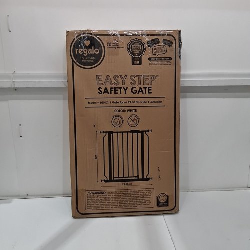 REGALO EASY STEP SAFETY GATE - 29"- 38.5" - WHITE (MODEL: 1160-DS) image 4