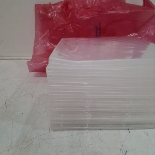 10PK QUENTINU TRANSPARENT SINGLE CD/DVD SLIM CASE BOXES - CLEAR image 3