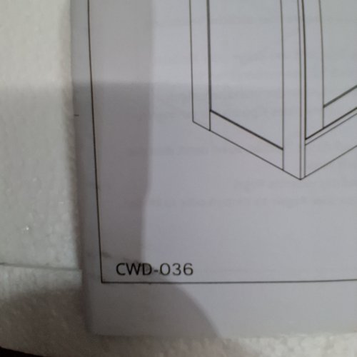 STORAGE CABINET WITH 2 DRAWERS - 19.5" X 28" X 29" - WHITE (MODEL:CWD-036) image 3