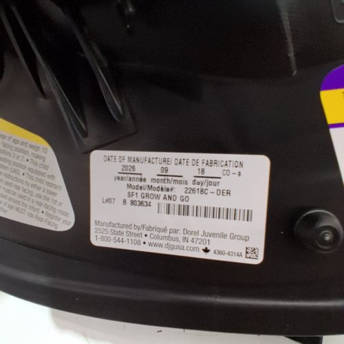 SAFETY 1ST GROW AND GO ALL-IN-ONE CONVERTIBLE CAR SEAT - BLACK (MODEL:22618CDER) image 2