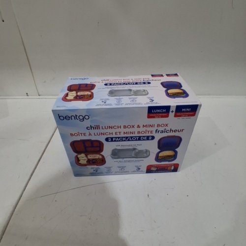 2PK KIDS BENTGO LUNCHBOXES WITH DIVIDERS AND ICE PACKS - RED/WHITE (MODEL: 1997883) image 2