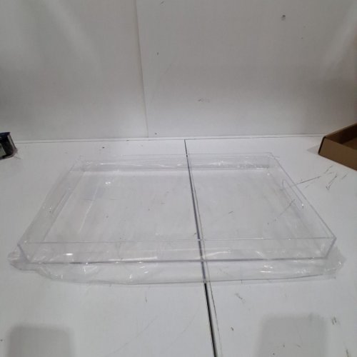 TRANSPARENT ACRYLIC SERVING TRAY - 12" X 20" - CLEAR image 3