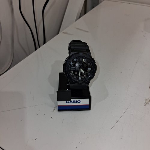 MENS CASIO CLASSIC QUARTZ CASUAL DIGITAL WATCH - 47.75MM - BLACK (MODEL: AEQ-100W-1BVCF) image 3