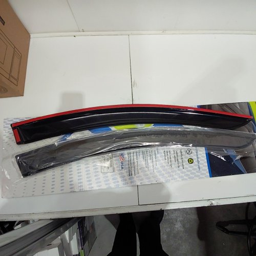 2PC AVS OUTSIDE MOUNT RAIN GUARDS DEFLECTORS FOR TOYOTA SIENNA - 2021-2025 TOYOTA SIENNA - SMOKE (ITEM: 92707) image 2