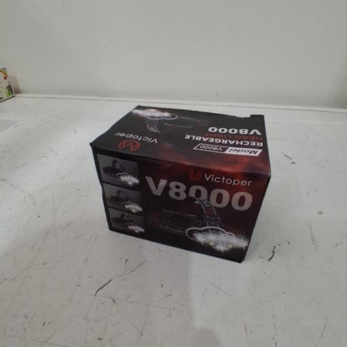 VICTOPER WATERPROOF SUPER BRIGHT RECHARGEABLE HEAD LIGHT - 18000 LM - BLACK / BLUE (MODEL: V8000) image 3