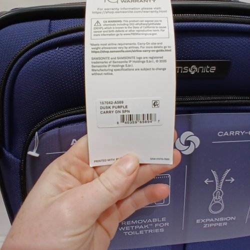 SAMSONITE ASCELLA 4 CARRY-ON EXPANDABLE SPINNER SUITCASE - 20" - DUSK PURPLE (ITEM: 157042-A569) image 2