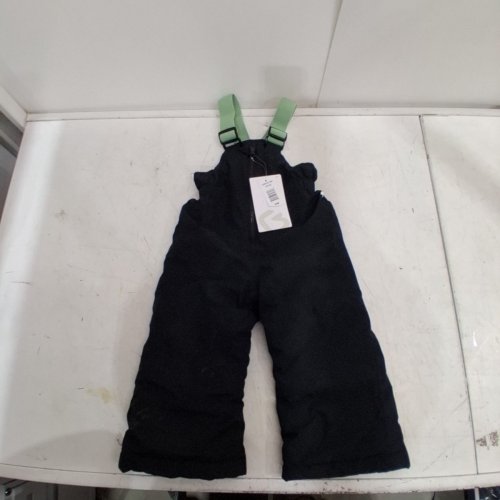 KIDS BIB OVERALLS / PANTS - 24M - GREEN/BLACK image 2