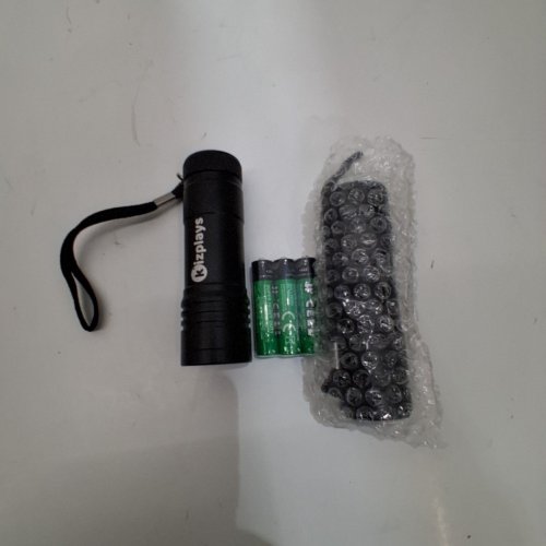 2PK KIZPLAYS MINI UV FLASHLIGHTS - BLACK image 5