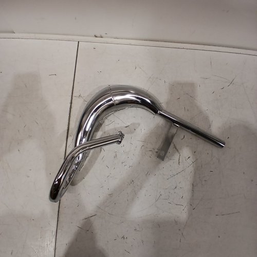 DONSP1986 CHROME EXPANSION CHAMBER MUFFLER FOR 2 STROKE 48CC/66CC/80CC ENGINE GAS MOTORIZED BICYCLE - CHROME (MODEL: CDH66) image 3