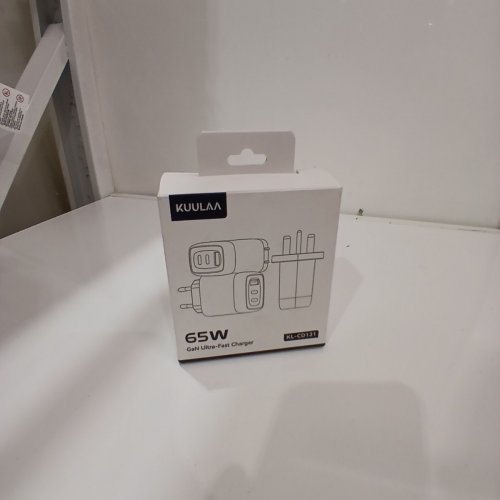 2PC KUULAA GAN USB CHARGING BLOCK & USB-C POWER CORD - 65W - LIGHT BLUE (MODEL: KL-CD131) image 2