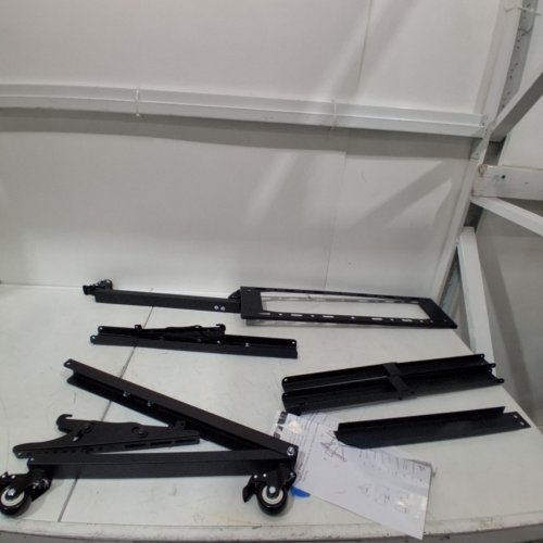 DUILIUU LOW HEIGHT MOBILE TV STAND WITH WHEEL - FOR 26"-65" - BLACK (MODEL: YZ05) image 2