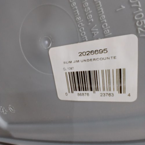 RUBBERMAID COMMERCIAL PRODUCTS UNDERCOUNTER WASTE CONTAINER - 13 GAL - GRAY - (MODEL: 2026695) image 2