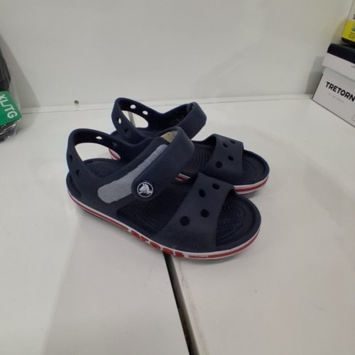 CHILDREN'S CROCS BAYABAND FLAT SANDAL - SIZE 10 - NAVY image 2