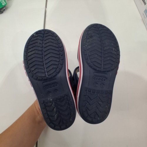 CHILDREN'S CROCS BAYABAND FLAT SANDAL - SIZE 10 - NAVY image 3