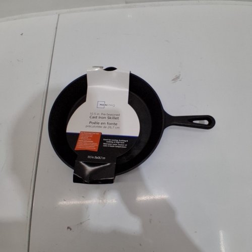 MAINSTAYS PRE-SEASONED CAST IRON SKILLET - 10.5" - BLACK (ITEM: C0052-A04) image 3