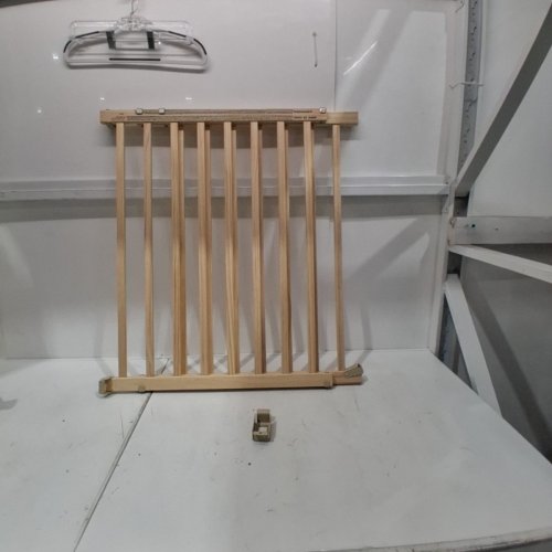 EVENFLO WALK-THRU TOP OF STAIRS EXTRA WIDE BABY & PET GATE - 32" X 30" - 48" - NATURAL WOOD BROWN (MODEL: 1050500 1050) image 2