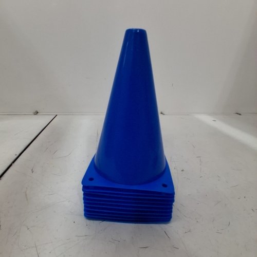 10PK MINI PLASTIC CONES - BLUE image 3
