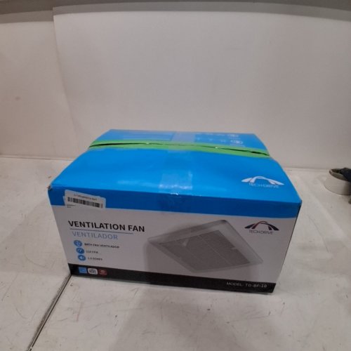 TECH DRIVE 110 CFM VENTILATION AND EXHAUST FAN FOR BATHROOM - 11" X 11" - WHITE (MODEL: TD-BF-10-H) image 4