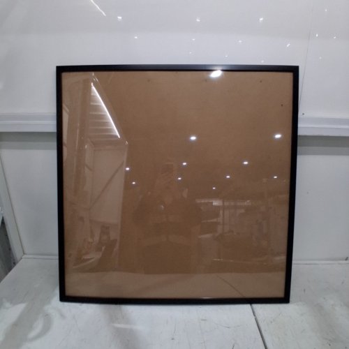 AMERICAN FLAT POLISHED PLEXIGLASS THIN BORDER PICTURE FRAME - 30" X 30" - BLACK image 2