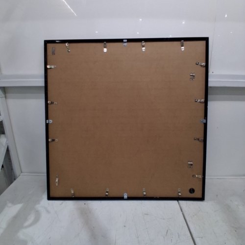 AMERICAN FLAT POLISHED PLEXIGLASS THIN BORDER PICTURE FRAME - 30" X 30" - BLACK image 3
