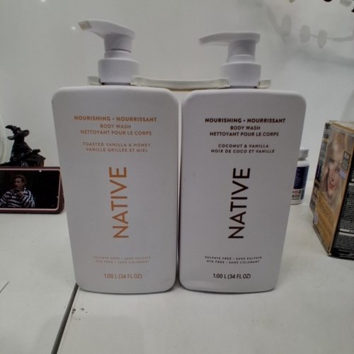 2PC NATIVE SWEET PEACH SHAMPOO + COCONUT VANILLA CONDITIONER - 487ML/EACH image 2