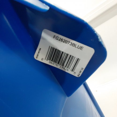 RUBBERMAID BRUTE HEAVY DUTY COMMERICAL RECYCLE BIN - 20GAL - BLUE (MODEL: FG262073BLUE) image 2