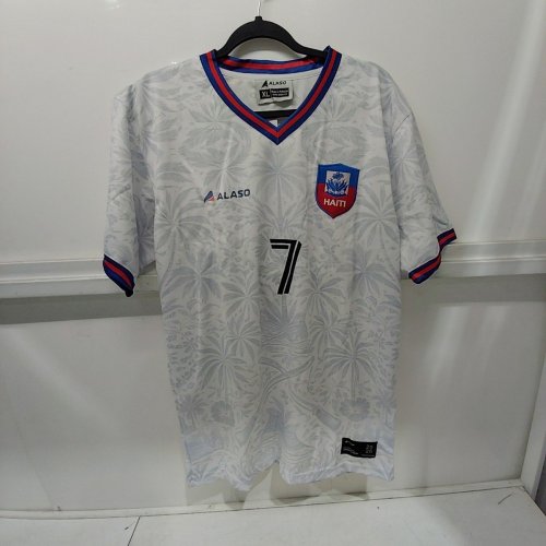ALASO HAITI WORLD CUP SOCCER JERSEY - EXTRA LARGE - WHITE image 2