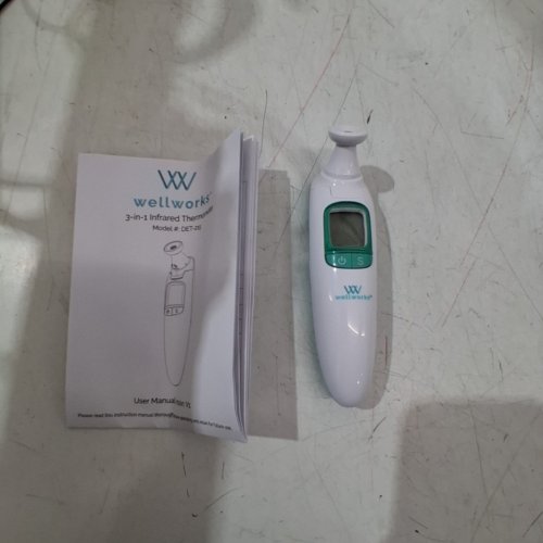 WELLWORKS INFRARED 3-IN-1 THERMOMETER - WHITE / GREEN (MODEL: DET-215) image 3