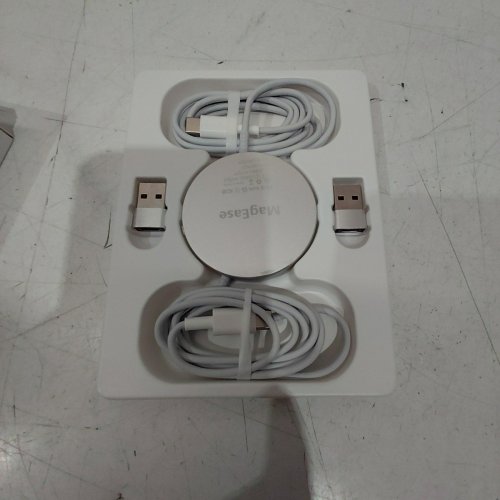 2PK MAGNETIC WIRELESS CHARGERS - FOR IPHONES - WHITE (STYLE: HYS07) image 2