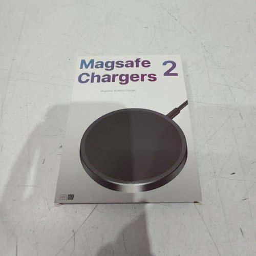 2PK MAGNETIC WIRELESS CHARGERS - FOR IPHONES - WHITE (STYLE: HYS07) image 3